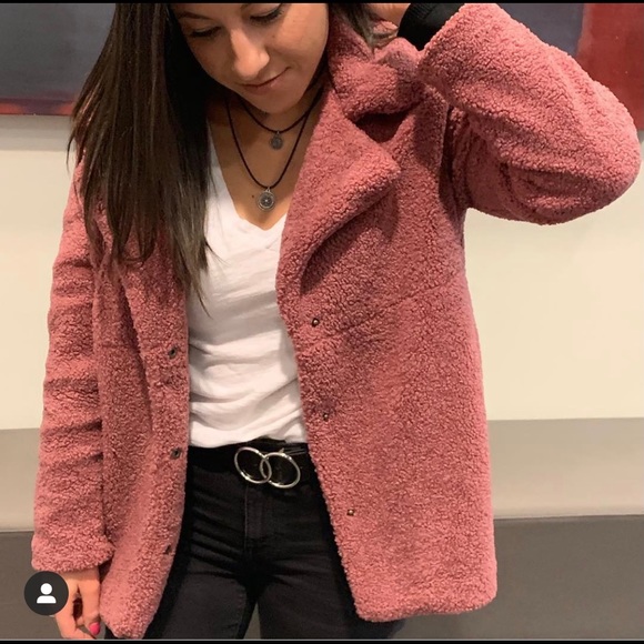 Blush colour teddy coat - Picture 1 of 1